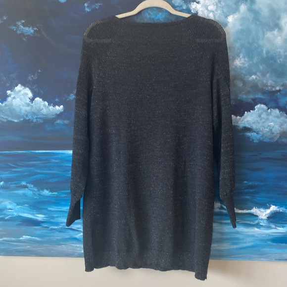 Eileen Fisher Merino Shimmer Tunic Sweater - Picture 4 of 7